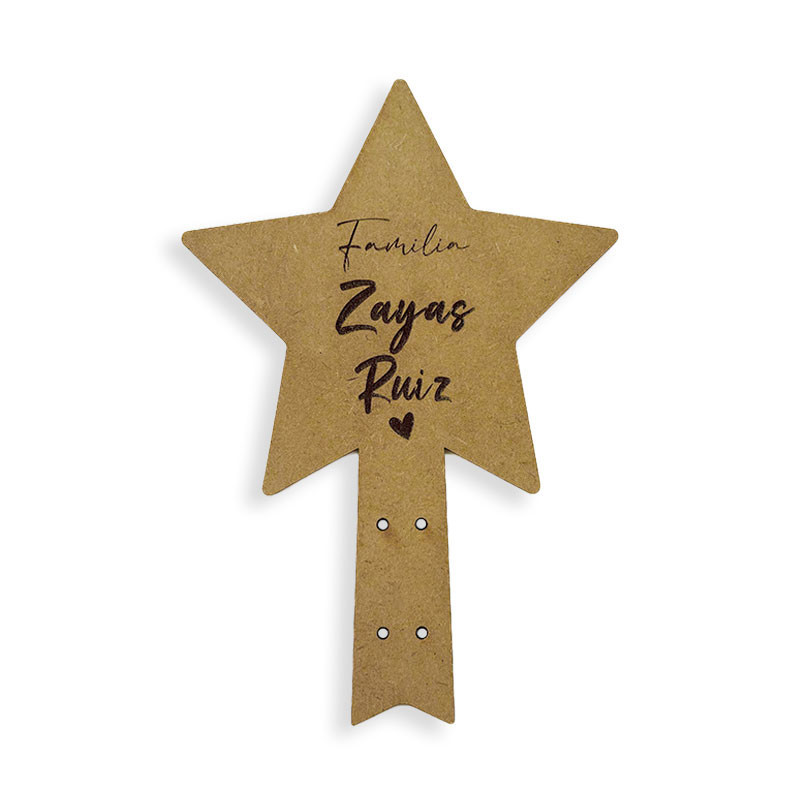Estrella Navidad vertical personalizada Estrella Navidad vertical personalizada