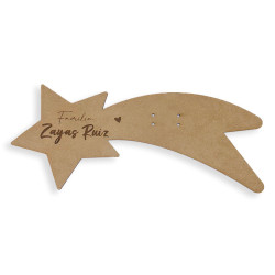 Estrella Navidad horizontal personalizada