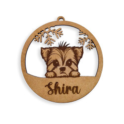 Bola Navidad raza perro personalizada