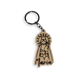 Llavero virgen desamparados personalizado