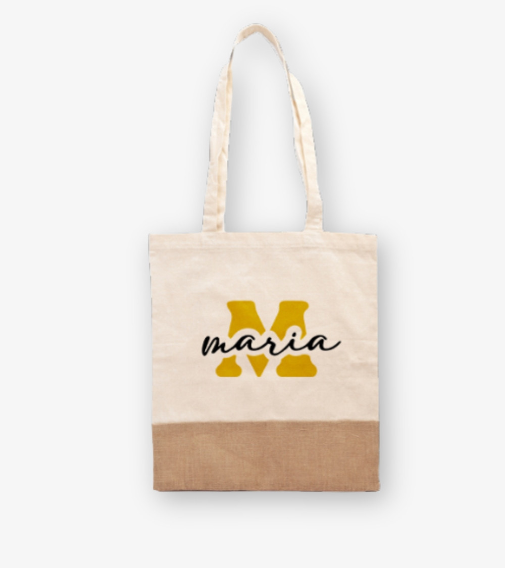 Tote bag sierra (nombre + inicial)