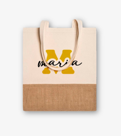 Tote bag sierra (nombre + inicial)