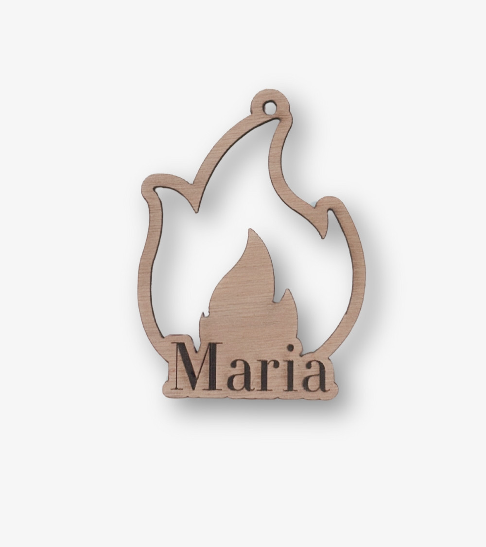 Bola Navidad personalizada llama fallera Bola Navidad personalizada llama fallera