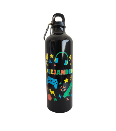 Botella aluminio personalizada  "Games"