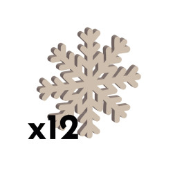 Pack x12 - Posavasos copo de nieve